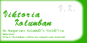 viktoria kolumban business card